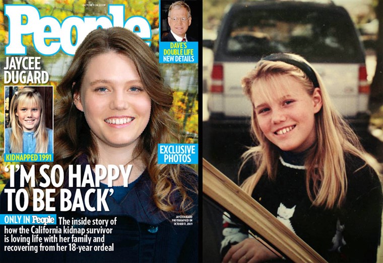 Immagine: New and old photos of Jaycee Dugard.