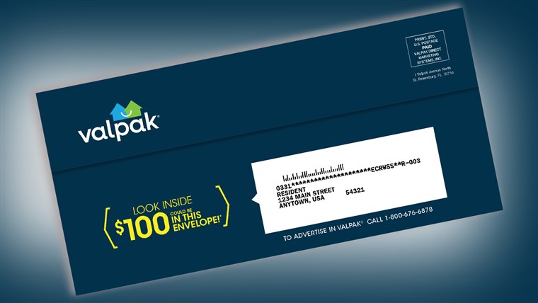 그곳에 could be a $100 check waiting for you in the free Valpak coupon packs that show up in the mail. 