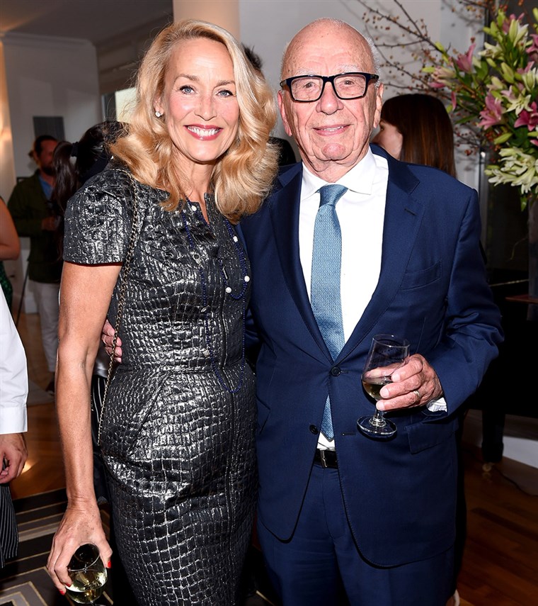 ジェリー Hall and Rupert Murdoch