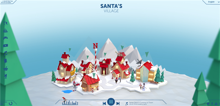 Il NORAD Santa Tracker website shows kids where Santa is traveling to on Christmas Eve.