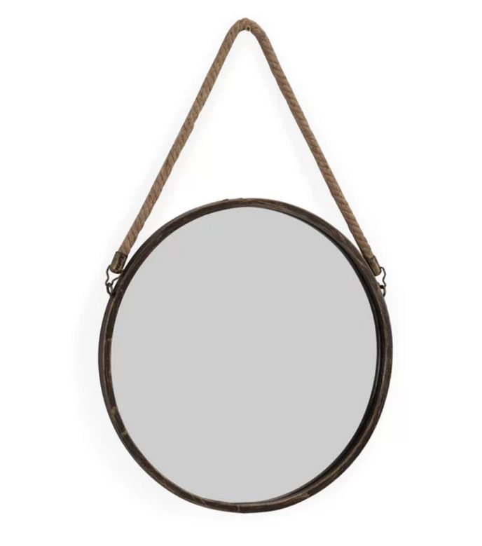 円形 hanging wall mirror