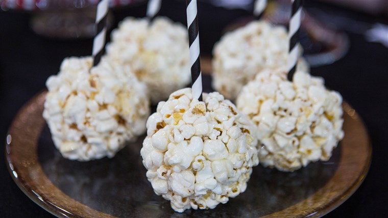 オスカー party Popcorn Balls on a Stick