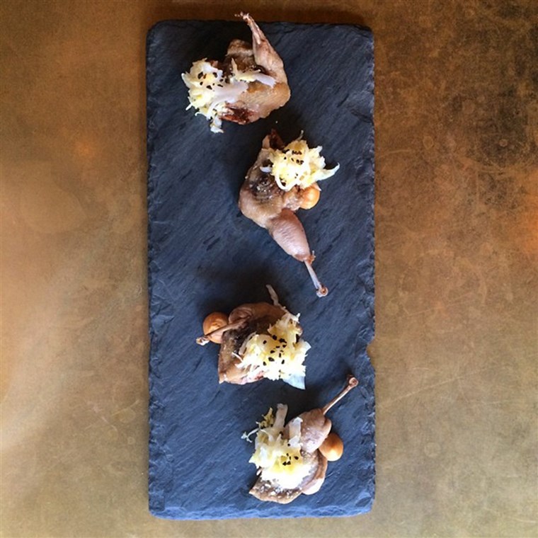 Arrostito quail by chef Wylie Dufresne