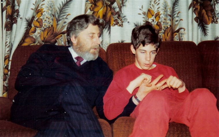 Martin Pistorius and his father, Rodney