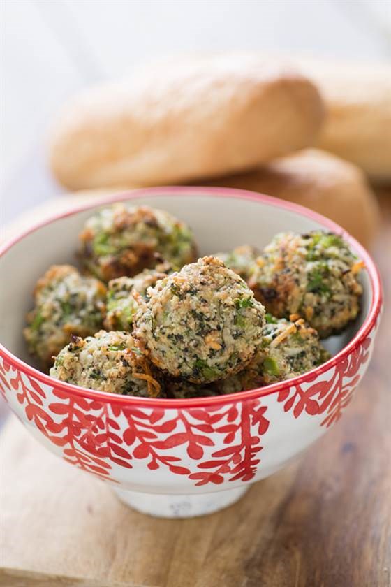 broccoli and parmesan veggie balls