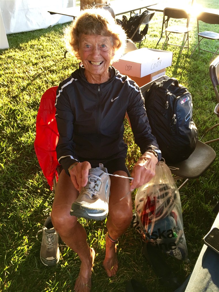 Ferro Nun Sister Madonna Buder forgot her shoes at a recent race