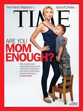 Itu May 21, 2012 cover of Time magazine featuring Jamie Lynn Grumet breast-feeding her nearly 4 year old.