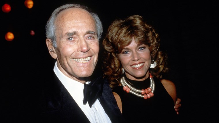 ジェーン Fonda with father Henry Fonda