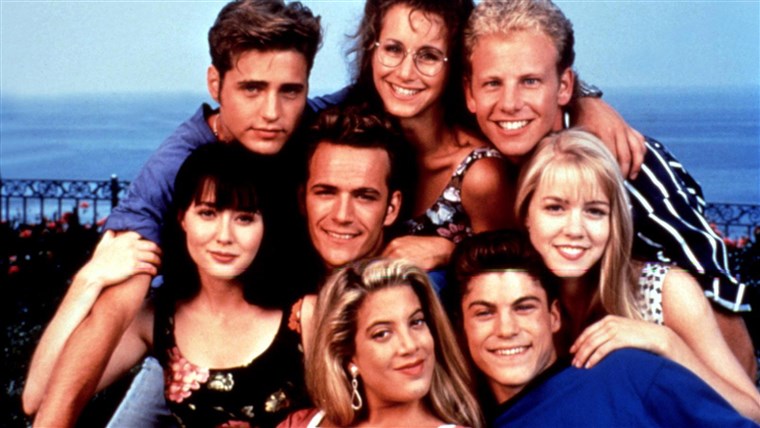비벌리 HILLS, 90210, 1990-2000, Shannen Doherty, Luke Perry, Tori Spelling, Brian-Austin Green, Jen