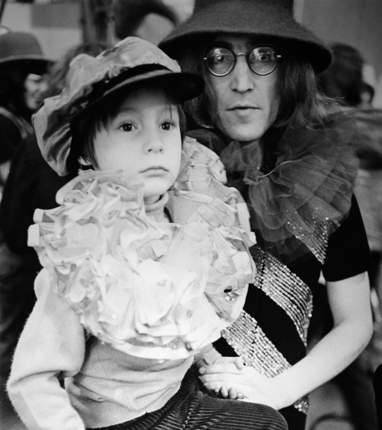 John Lennon and his son Julian Lennon