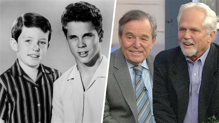 Jerry Mathers and Tony Dow from Leave It To Beaver.