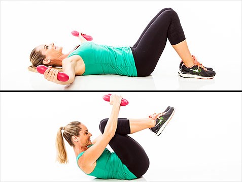 esercizi for arms and shoulders, jessica smith, plank up, arm exercise, shoulder exercise, tricep exercise, ab exercise