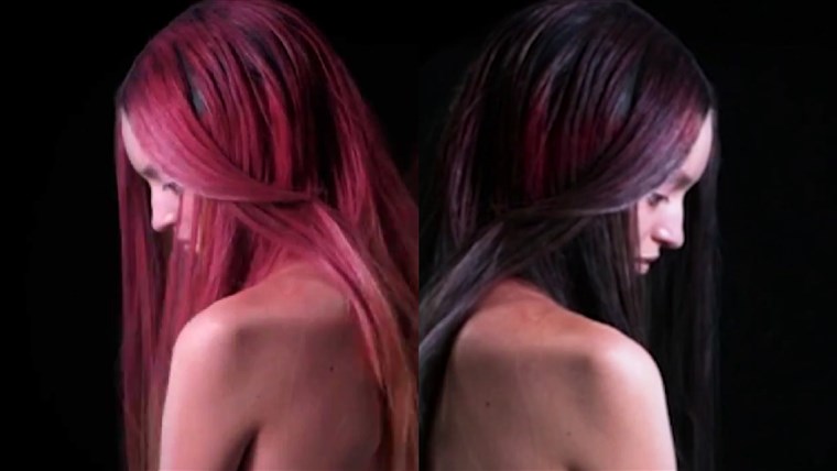 Il Unseen Fire hair dye changes with temperature and environment