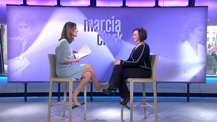 Savannah Guthrie interviews Marcia Clark Tuesday morning on TODAY.