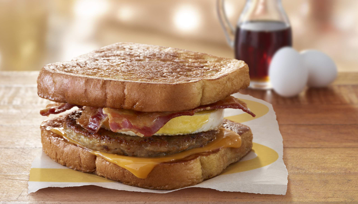 맥도날드's Testing McGriddles French Toast Breakfast Sandwich in Minnesota