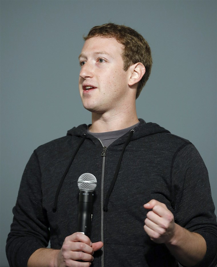 marchio Zuckerberg in a hoodie
