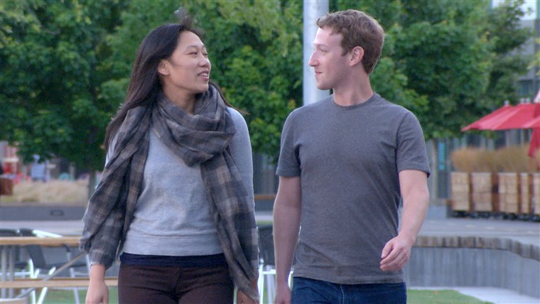 marchio Zuckerberg and Priscilla Chan
