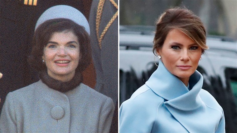 メラニア Trump and Jackie Kennedy inauguration dress