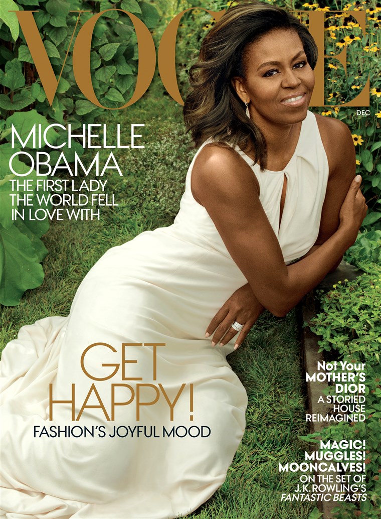 먼저 lady Michelle Obama Covers December Issue of Vogue