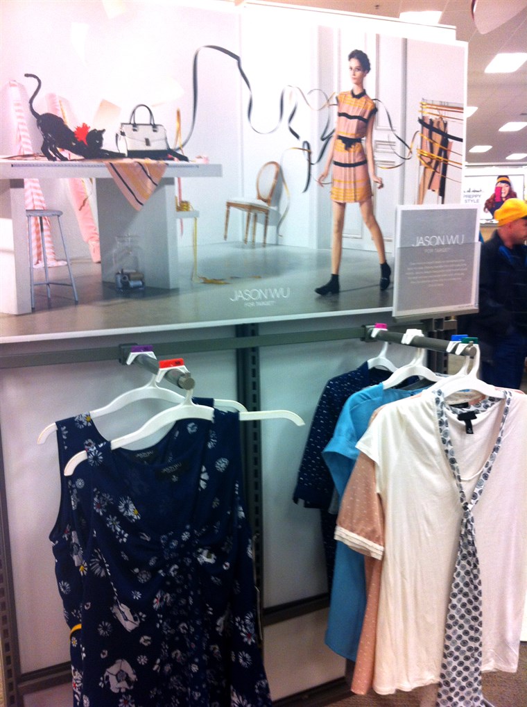 Itu dress worn by Michelle Obama is still available in some Target stores, including this one in Clifton, N.J.