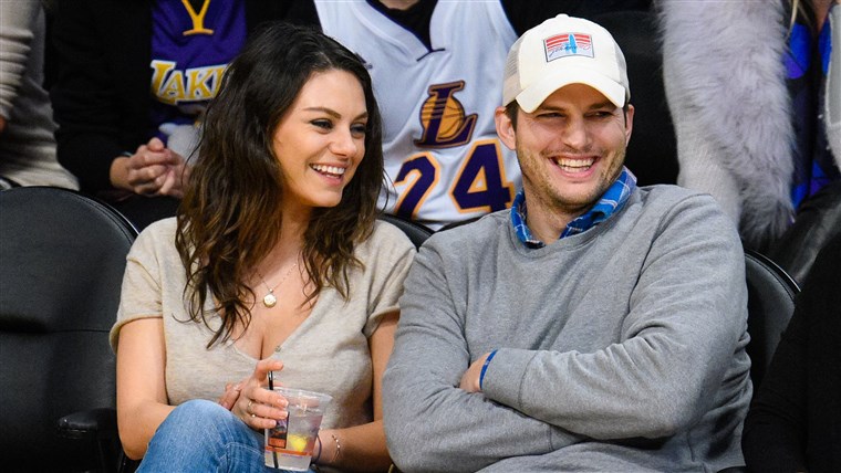 Gambar: Image: Celebrities At The Los Angeles Lakers Game