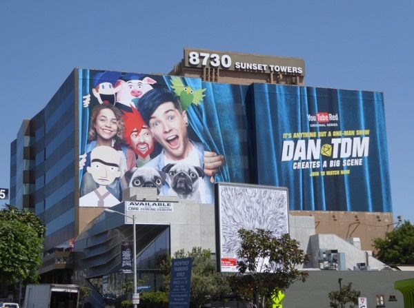 프로모션 in Hollywood for DanTDM's original series on YouTube Red