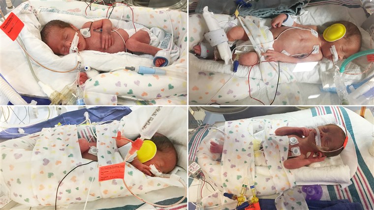 카일 Gaytan, who gave birth to quadruplets and is fighting cancer.