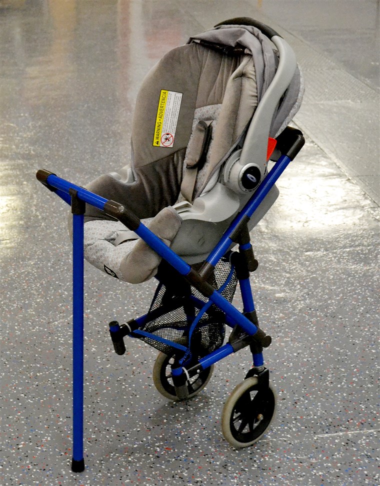 Fotografie taken of the stroller wheelchair attachment when Kane presented it to Jones.