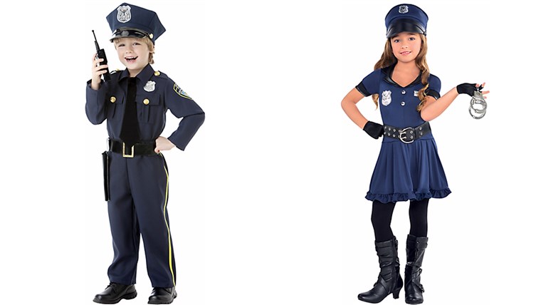 Paling seksi police officer kids costumes