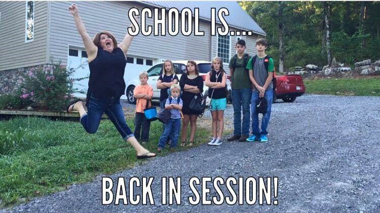 Il Gardners created this meme last year as a way of sharing their funny back-to-school photo with family and friends.