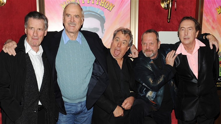 배우 Michael Palin, John Cleese, Terry Jones, Terry Gilliam and Eric Idle attend the Monty Python 40th Anniversary.