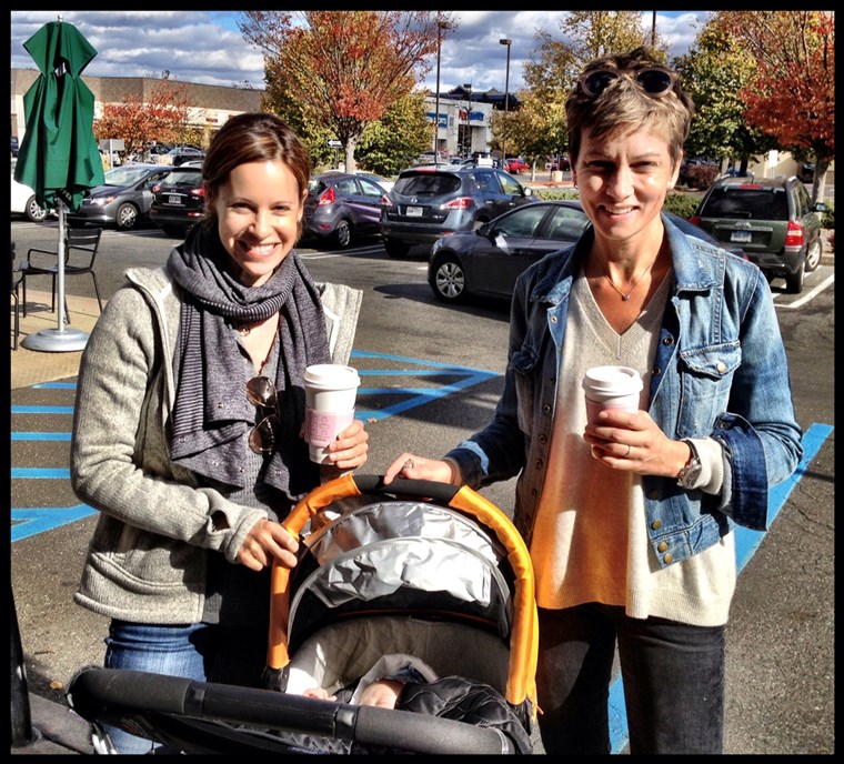 Tempo to refill those coffee cups... baby number two is on the way for Jenna Wolfe and Stephanie Gosk!
