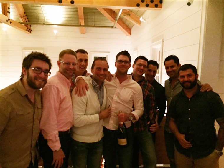 Adam Clemens celebrated his upcoming nuptials with co-workers at his 