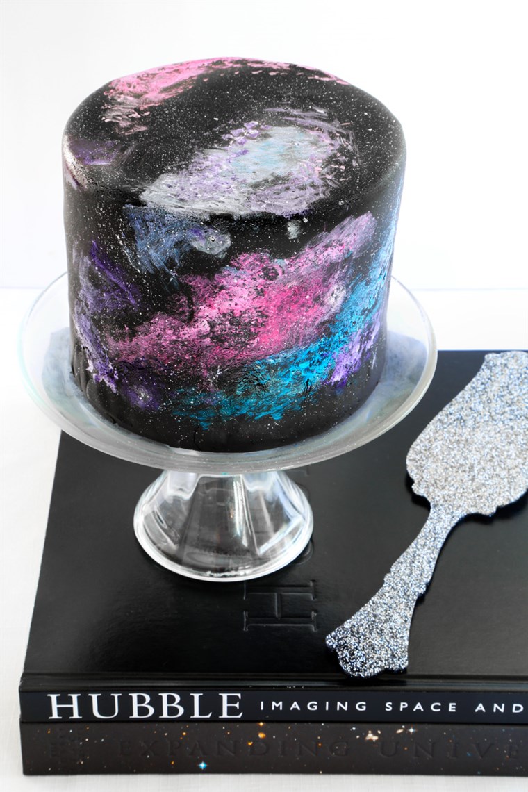 ブラック Velvet Nebula Galaxy Cake