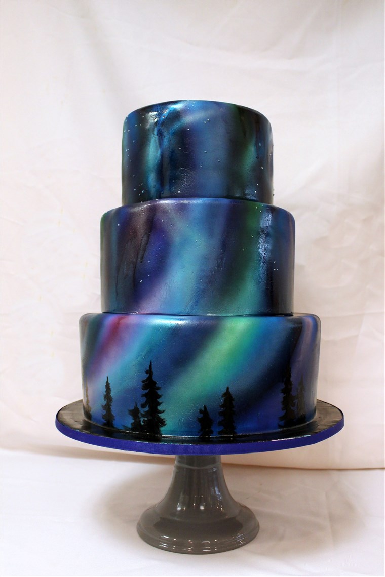 北 Lights Cake