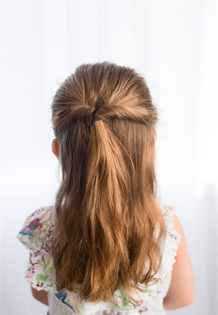 Metà braided up-do for kids