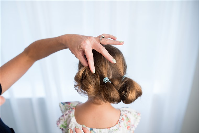 Rendah up-do hairstyle for kids