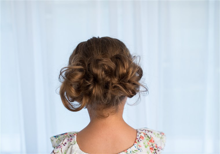 Rendah up-do hairstyle for kids