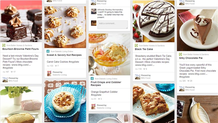 MyPlate : Healthier Desserts Pinterest board