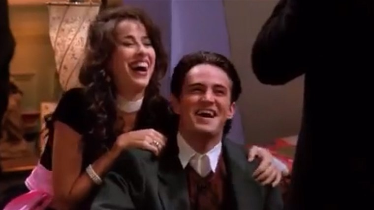 Janice and Chandler - Maggie Wheeler and Matthew Perry on 