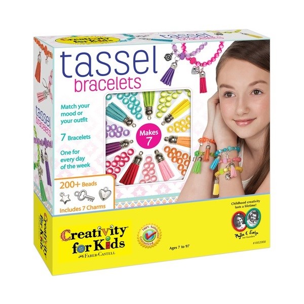 창의력 for Kids Tassel Bracelets