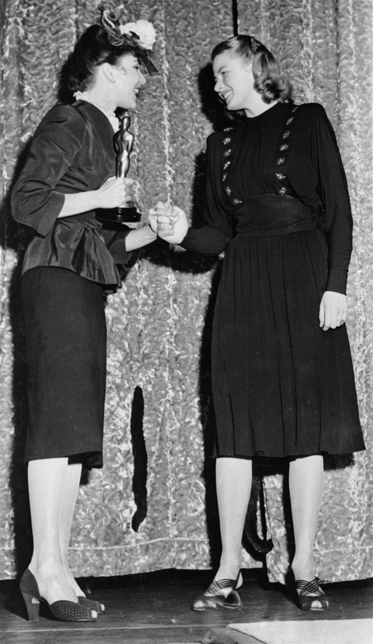 Ingrid Bergman And Jennifer Jones Oscars 1945