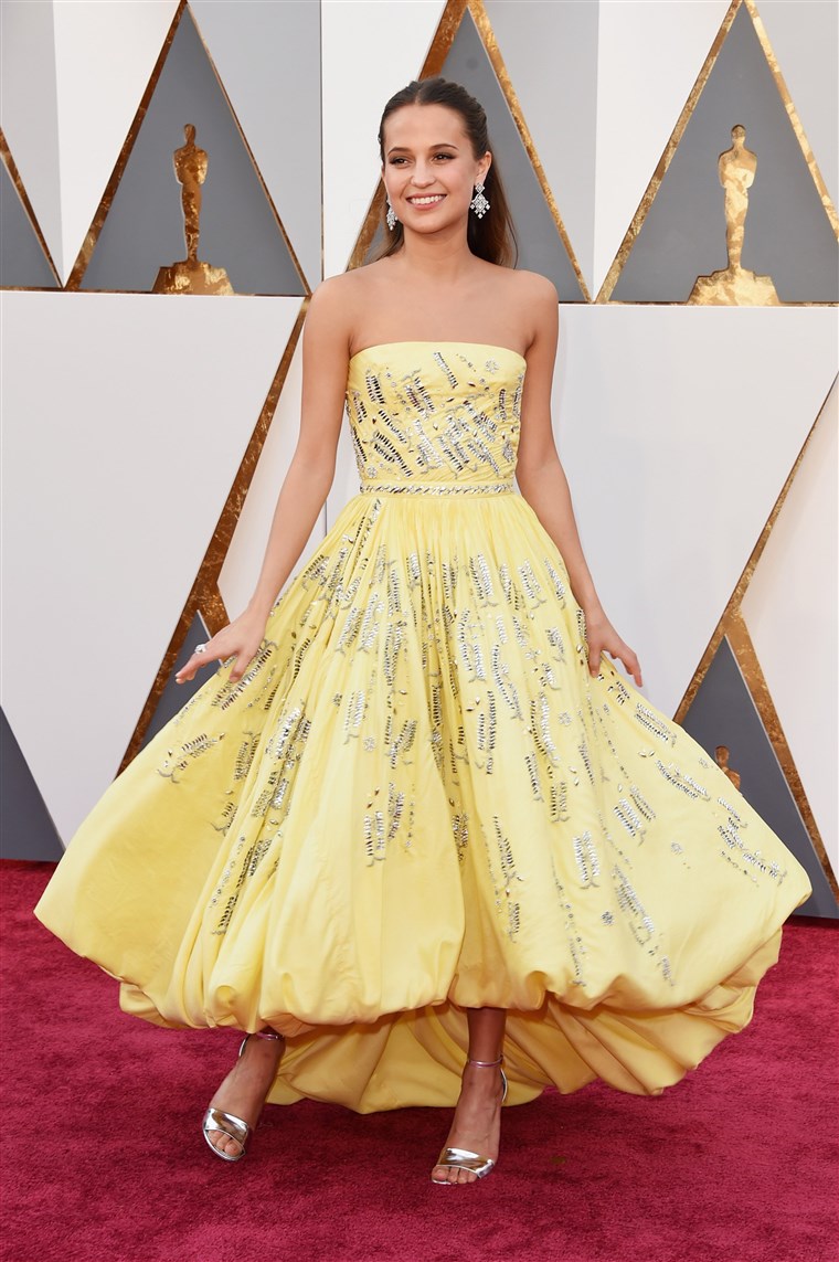알리시아 Vikander: Oscars 2016 red carpet best dressed