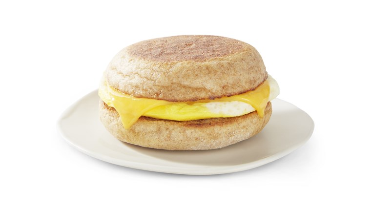 Starbucks egg and cheddar breakfast sandwich
