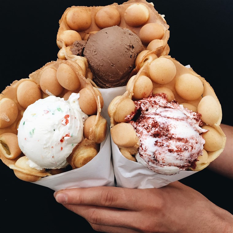 Kawah Ice Cream Puffle Cone