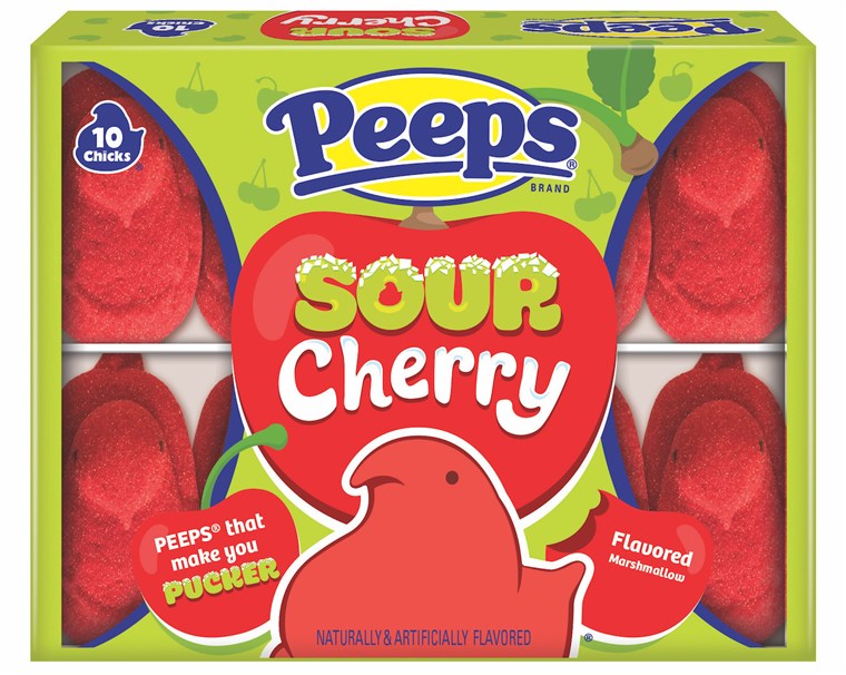 새로운 sour cherry Peeps just in time for Spring!