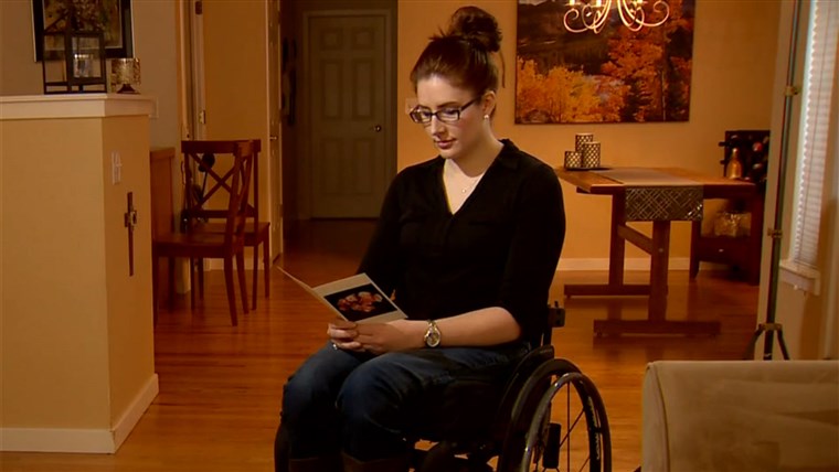 앤 Marie Hochhalter, a survivor from the Columbine High School attack