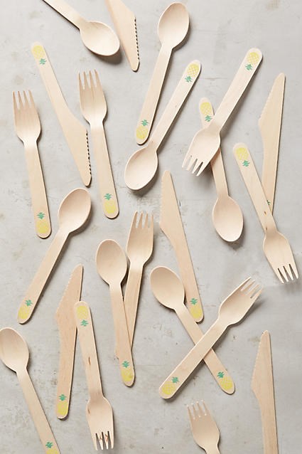 인류학 pineapple party cutlery