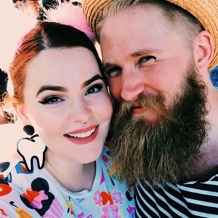 Tess Holliday with her fiance, Nick