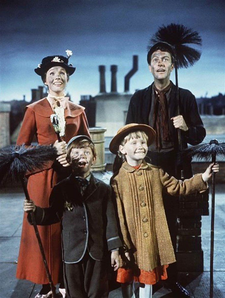 Cazzo Van Dyke and Julie Andrews in Mary Poppins